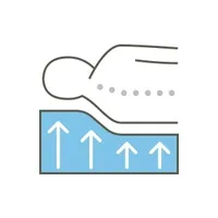 Memory foam mattress icon